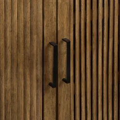 Bouclair Slatted 2-Door Dark Wood Buffet* Furniture Accessories|Buffet Tables & Credenzas