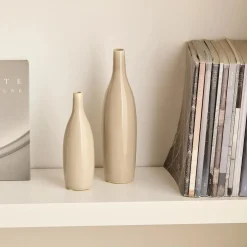 Bouclair Small Ceramic Beige Vase* Modern Decorative Vases|Home Decorative Items & Objects