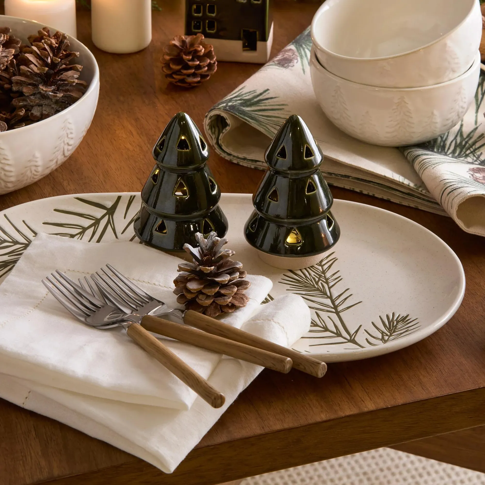 Bouclair Small LED Ceramic Tree* Seasonal Greenery