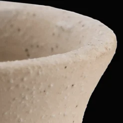 Bouclair Speckled Ceramic and Rattan Vase* Modern Decorative Vases|Home Decorative Items & Objects