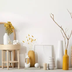 Bouclair Speckled Ceramic Table Vase* Modern Decorative Vases|Home Decorative Items & Objects