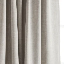 Bouclair Taupe Chita Back Tab Blackout Curtain* Sheer Curtains & Window Sheer Panels|Blackout Window Curtains