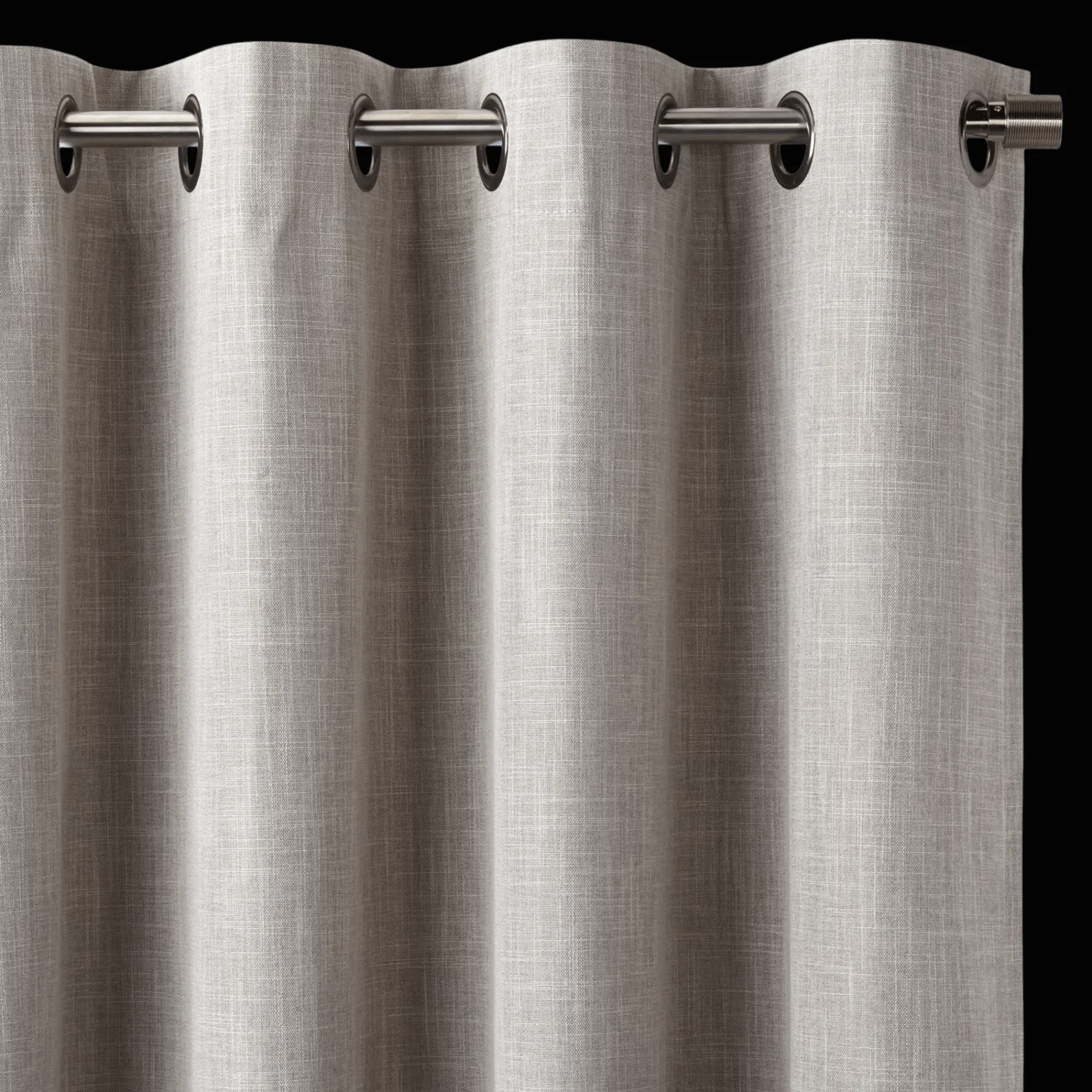 Bouclair Taupe Chita Blackout Curtain* Sheer Curtains & Window Sheer Panels|Blackout Window Curtains