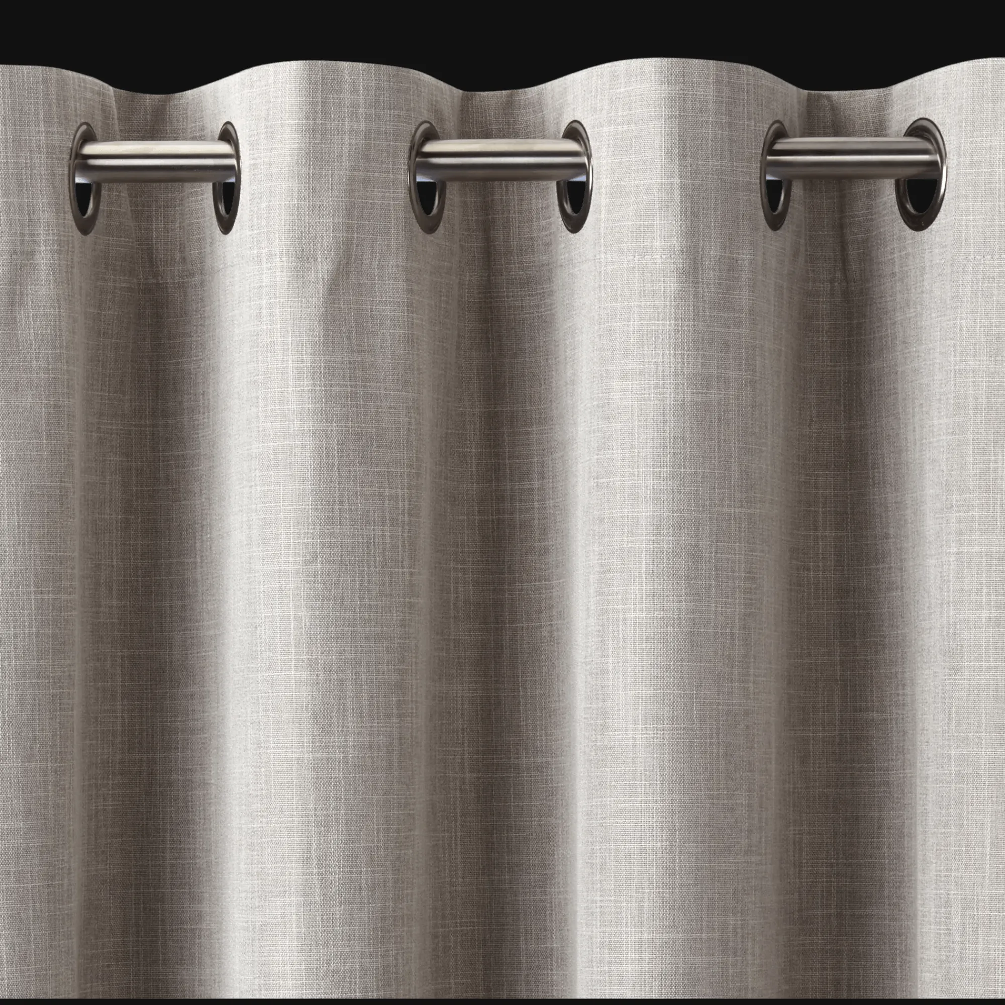 Bouclair Taupe Chita Blackout Curtain* Sheer Curtains & Window Sheer Panels|Blackout Window Curtains