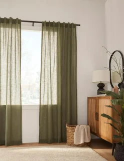 Bouclair Taza Back-Tab/Rod-Pocket Curtain* Sheer Curtains & Window Sheer Panels|Room Darkening & Light Filtering Curtains