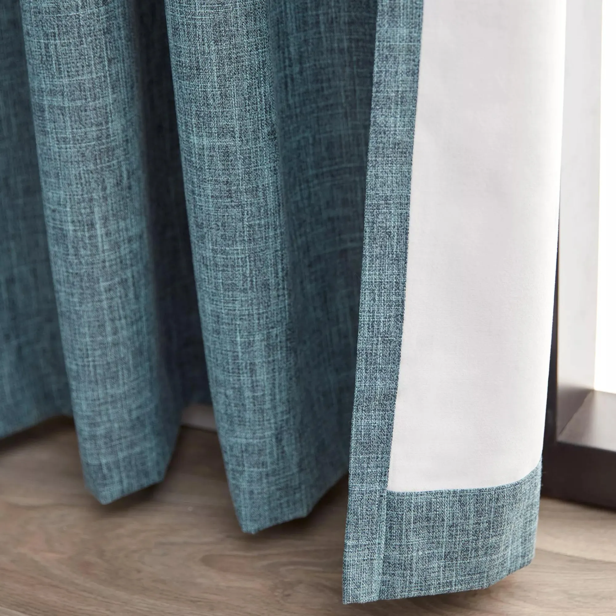 Bouclair Teal Chita Blackout Curtain* Sheer Curtains & Window Sheer Panels|Blackout Window Curtains