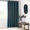Bouclair Teal Pegaze Blackout Curtain* Sheer Curtains & Window Sheer Panels|Blackout Window Curtains