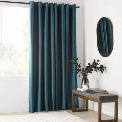 Bouclair Teal Pegaze Blackout Curtain* Sheer Curtains & Window Sheer Panels|Blackout Window Curtains