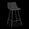 Bouclair Textured Faux Leather and Metal Bar Stool* Furniture Accessories|Bar & Counter Stools