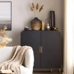 Bouclair 2-Tone Brown Vase* Modern Decorative Vases|Home Decorative Items & Objects