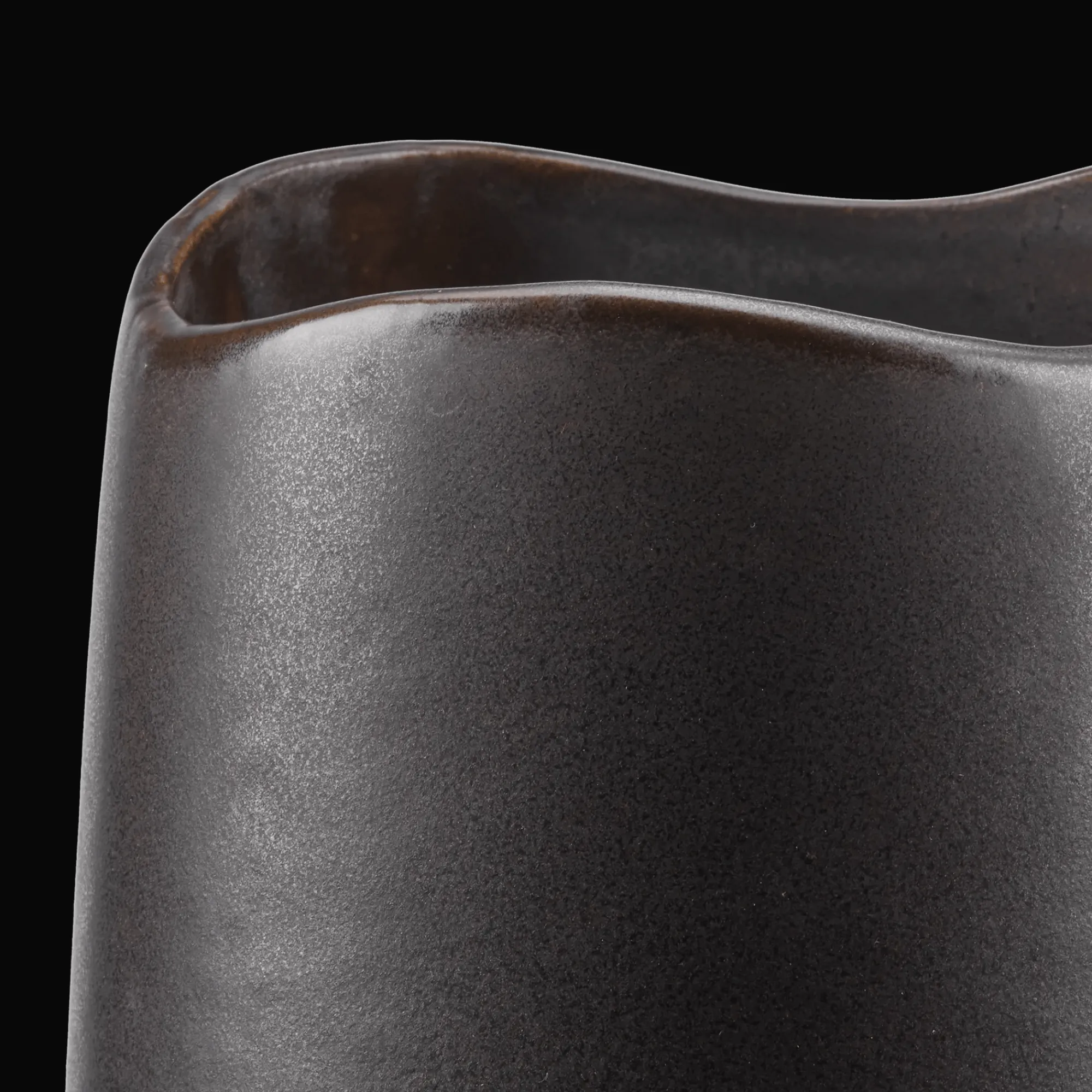 Bouclair Uneven Black Vase* Modern Decorative Vases|Home Decorative Items & Objects
