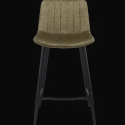 Bouclair Velvet Fabric and Metal Bar Stool* Furniture Accessories|Bar & Counter Stools