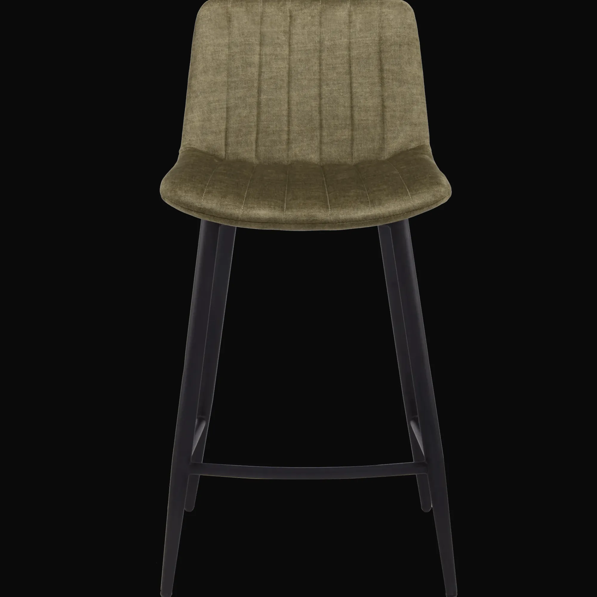 Bouclair Velvet Fabric and Metal Bar Stool* Furniture Accessories|Bar & Counter Stools