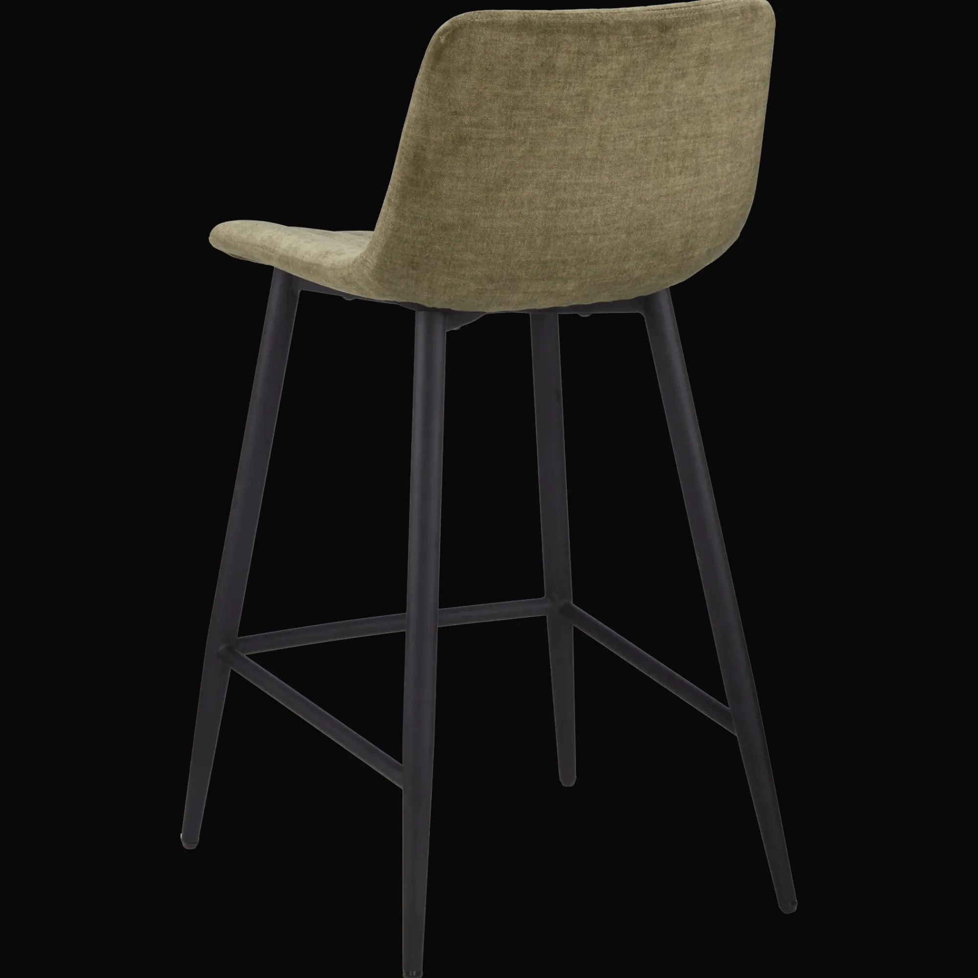 Bouclair Velvet Fabric and Metal Bar Stool* Furniture Accessories|Bar & Counter Stools