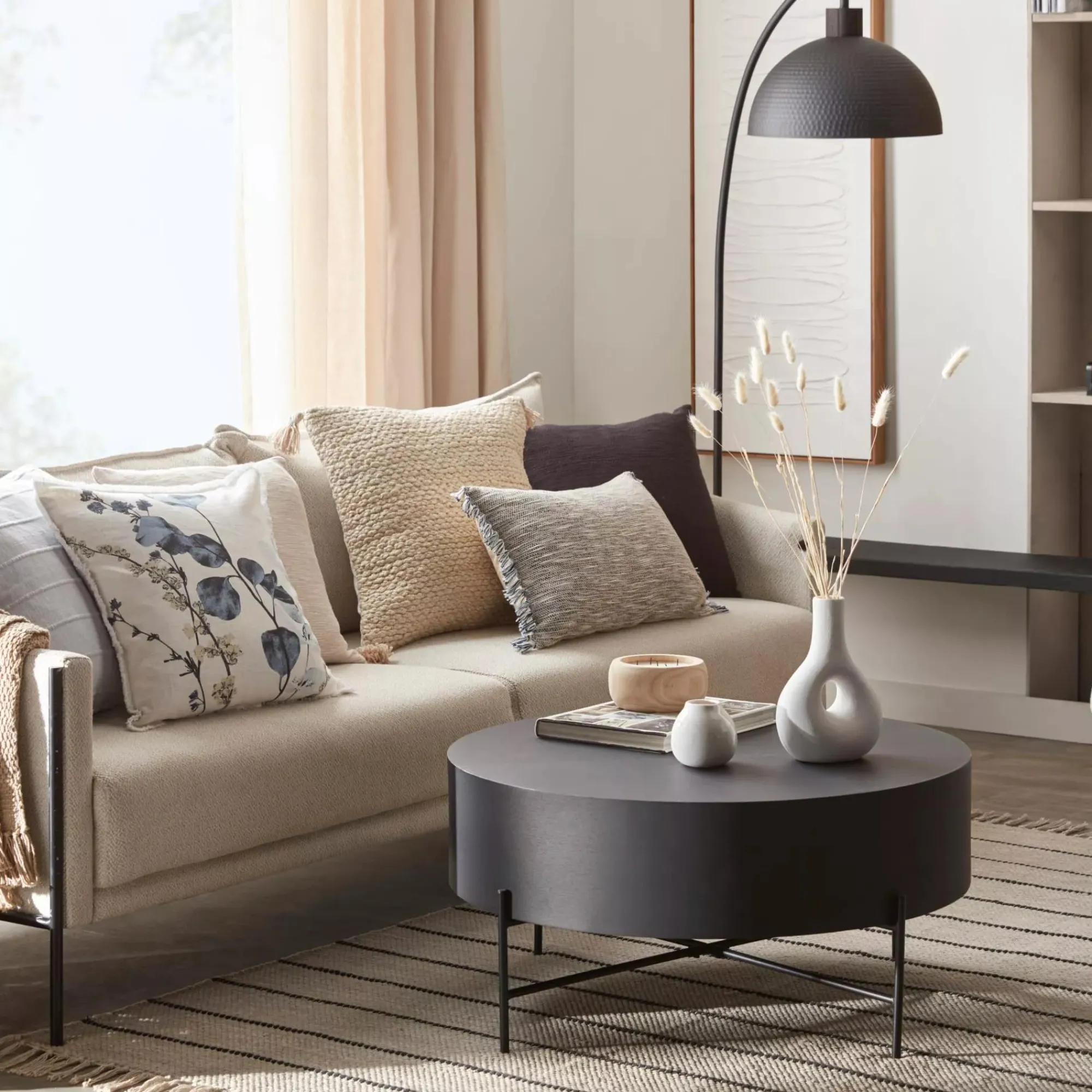 Bouclair Veneer and Metal Coffee Table* Coffee Tables|Coffee Tables & Side Tables