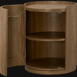 Bouclair Walnut Side Table with Hidden Storage* Side Tables|Coffee Tables & Side Tables