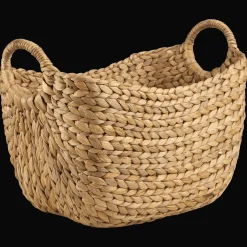 Bouclair Water Hyacinth Basket with Handles* Storage Baskets & Hampers|Storage & Baskets