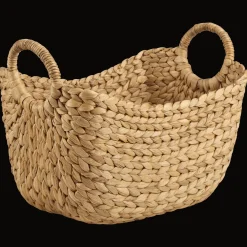 Bouclair Water Hyacinth Basket with Handles* Storage Baskets & Hampers|Storage & Baskets