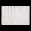 Bouclair White Bathmat with Black Stripes* Bath Mats