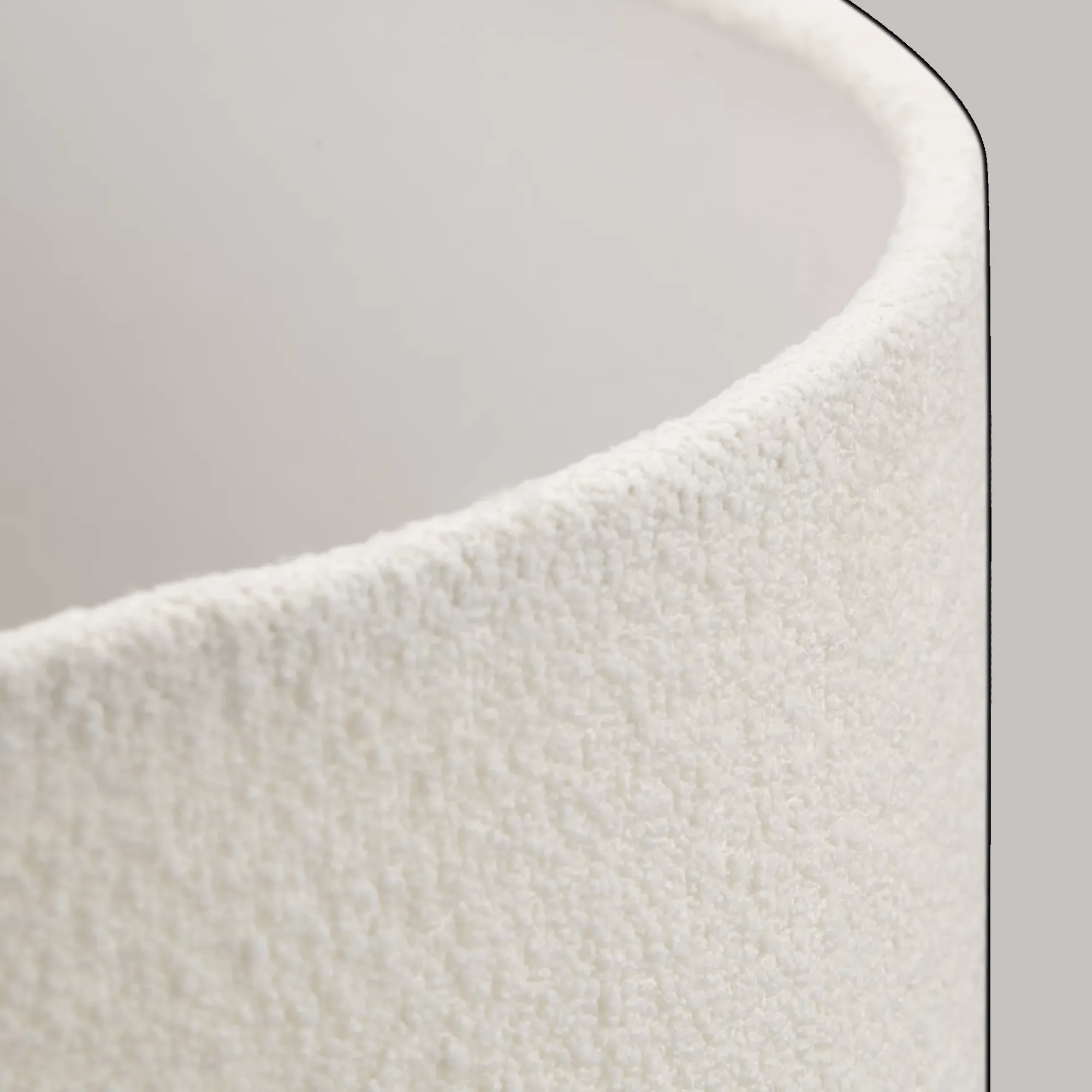 Bouclair White Boucle Lamp Shade* Lamp Shades