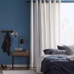 Bouclair White Bunga Panel Curtain* Room Darkening & Light Filtering Curtains