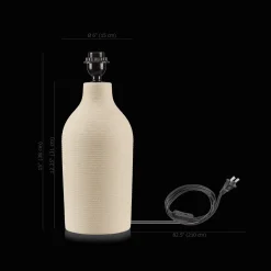 Bouclair White Ceramic Lamp Base* Lamp Bases