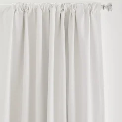 Bouclair White Chita Back Tab Blackout Curtain* Sheer Curtains & Window Sheer Panels|Blackout Window Curtains