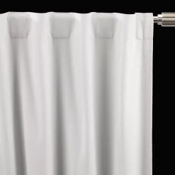 Bouclair White Chita Back Tab Blackout Curtain* Sheer Curtains & Window Sheer Panels|Blackout Window Curtains