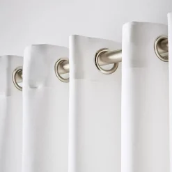 Bouclair White Dany Panel Curtain* Sheer Curtains & Window Sheer Panels|Room Darkening & Light Filtering Curtains