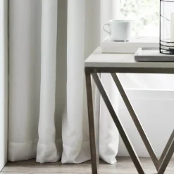 Bouclair White Darja Blackout Curtain* Sheer Curtains & Window Sheer Panels|Blackout Window Curtains