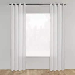 Bouclair White Darja Sheer Curtain* Sheer Curtains & Window Sheer Panels