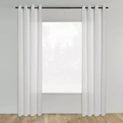 Bouclair White Darja Sheer Curtain* Sheer Curtains & Window Sheer Panels