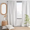Bouclair White Dayni Blackout Back-Tab Curtain* Sheer Curtains & Window Sheer Panels|Blackout Window Curtains