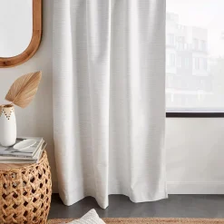 Bouclair White Dayni Blackout Back-Tab Curtain* Sheer Curtains & Window Sheer Panels|Blackout Window Curtains