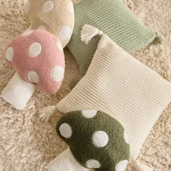 Bouclair White Erna Decorative Pillow with Tassels* Junior Throw Pillows