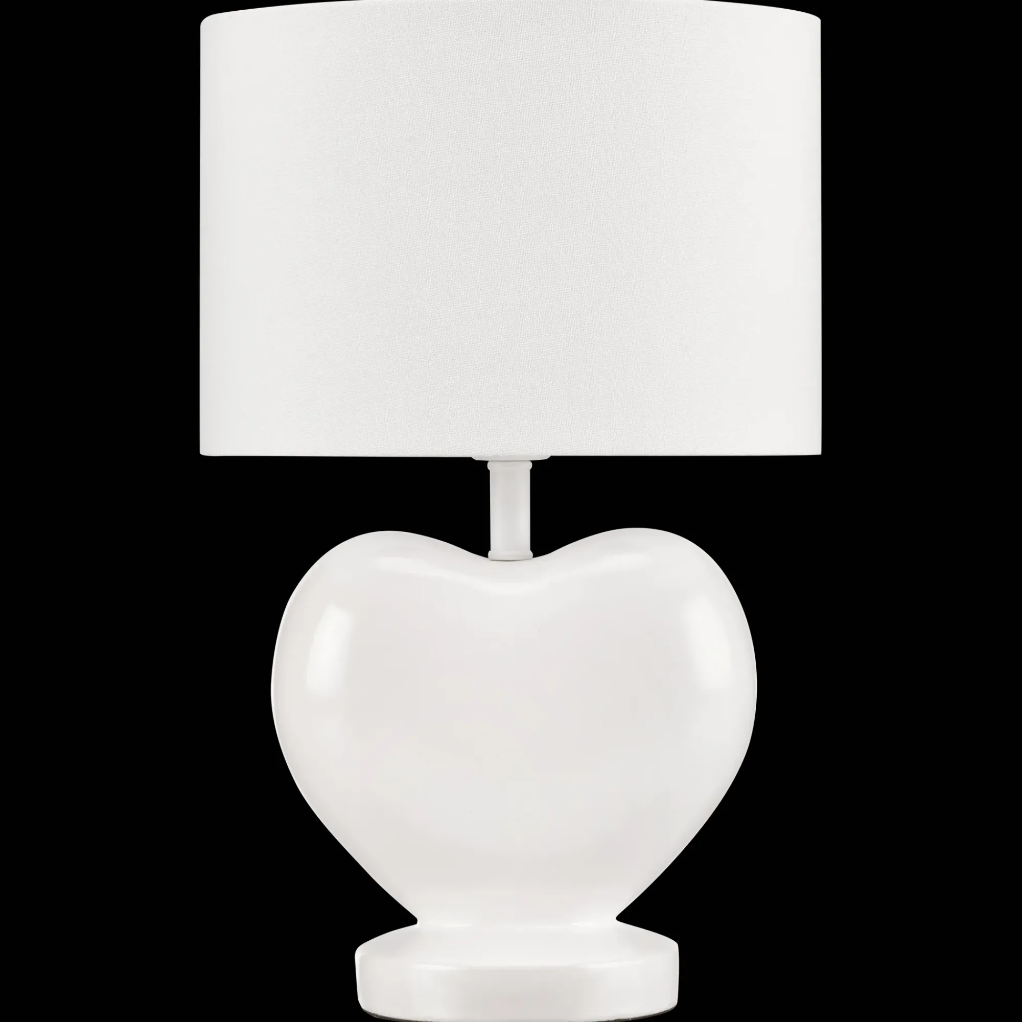 Bouclair White Heart Shaped Table Lamp* Junior Lighting