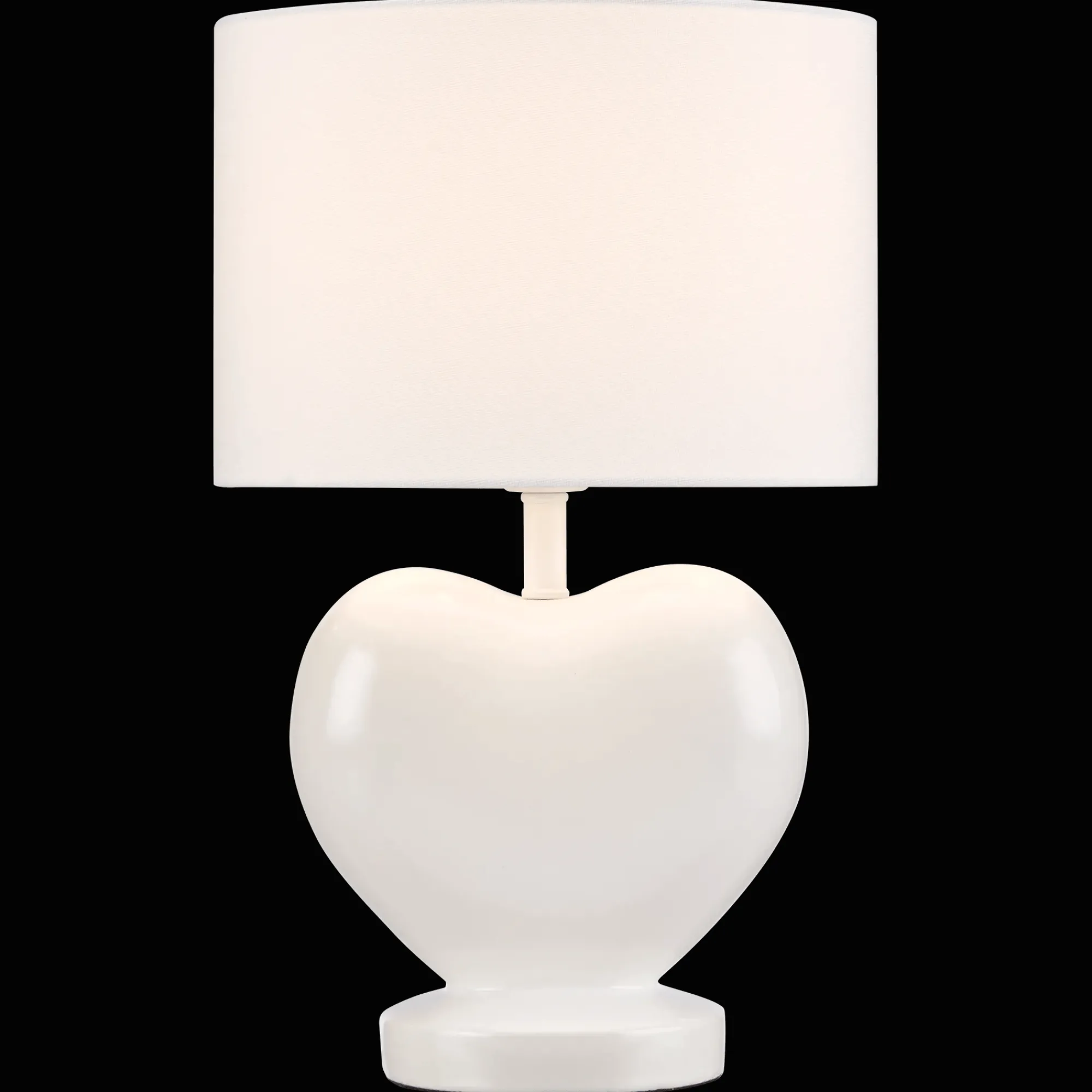 Bouclair White Heart Shaped Table Lamp* Junior Lighting