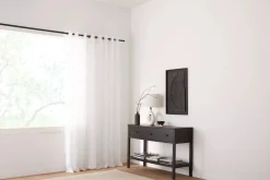 Bouclair White Kacha Sheer Curtain* Sheer Curtains & Window Sheer Panels