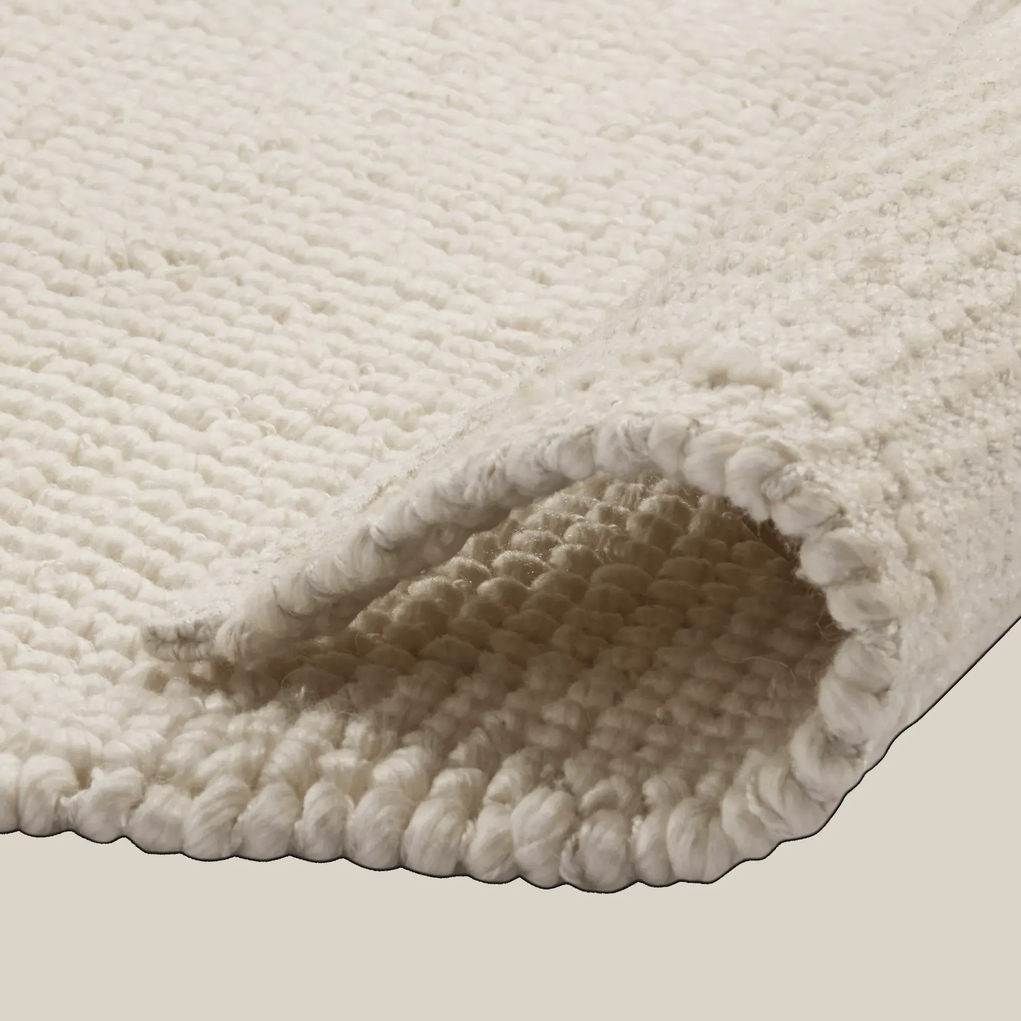 Bouclair White Landric Polyester Rug* Rugs