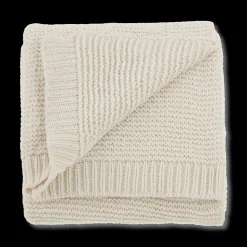 Bouclair White Lonny Woven Throw* Decorative Throws & Blankets