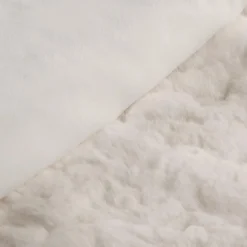 Bouclair White Sheep Faux Fur Throw* Decorative Throws & Blankets