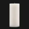 Bouclair White Tall Ribbed Candle* Candles & Candle Stick Holders