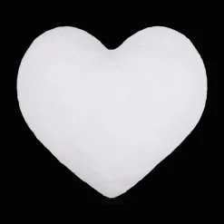 Bouclair White Wila Heart-Shaped Decorative Pillow* Nursery Throw Pillows