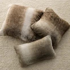 Bouclair Wolf Faux Fur Decorative Pillow* Decorative Throw Pillows