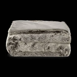 Bouclair Wolf Faux Fur Throw* Decorative Throws & Blankets