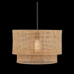 Bouclair Wood & Rattan Ceiling Lamp* Ceiling Lamps