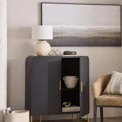 Bouclair Wood and Gold Buffet* Furniture Accessories|Buffet Tables & Credenzas