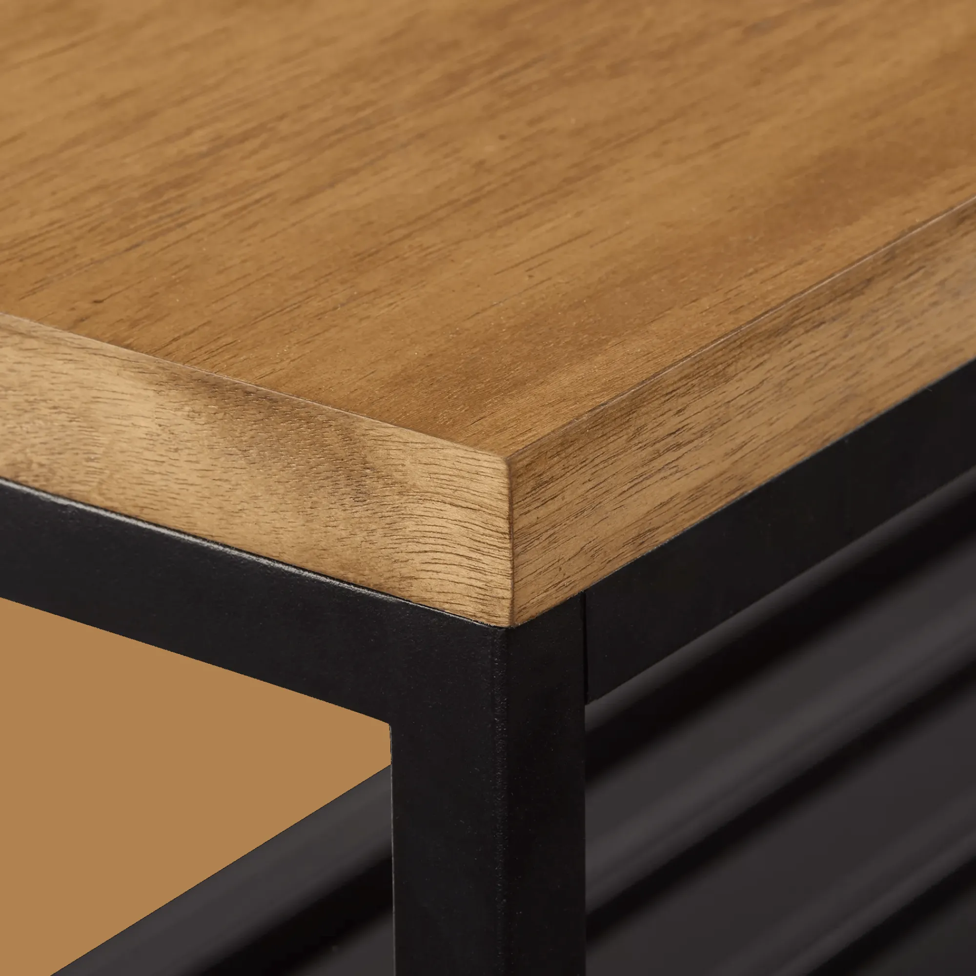 Bouclair Wood and Metal Bench with Shoe Rack* Entryway Benches Ottomans And Poufs|Ottomans & Benches