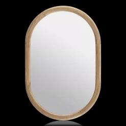 Bouclair Wood Framed Oval Mirror* Mirrors