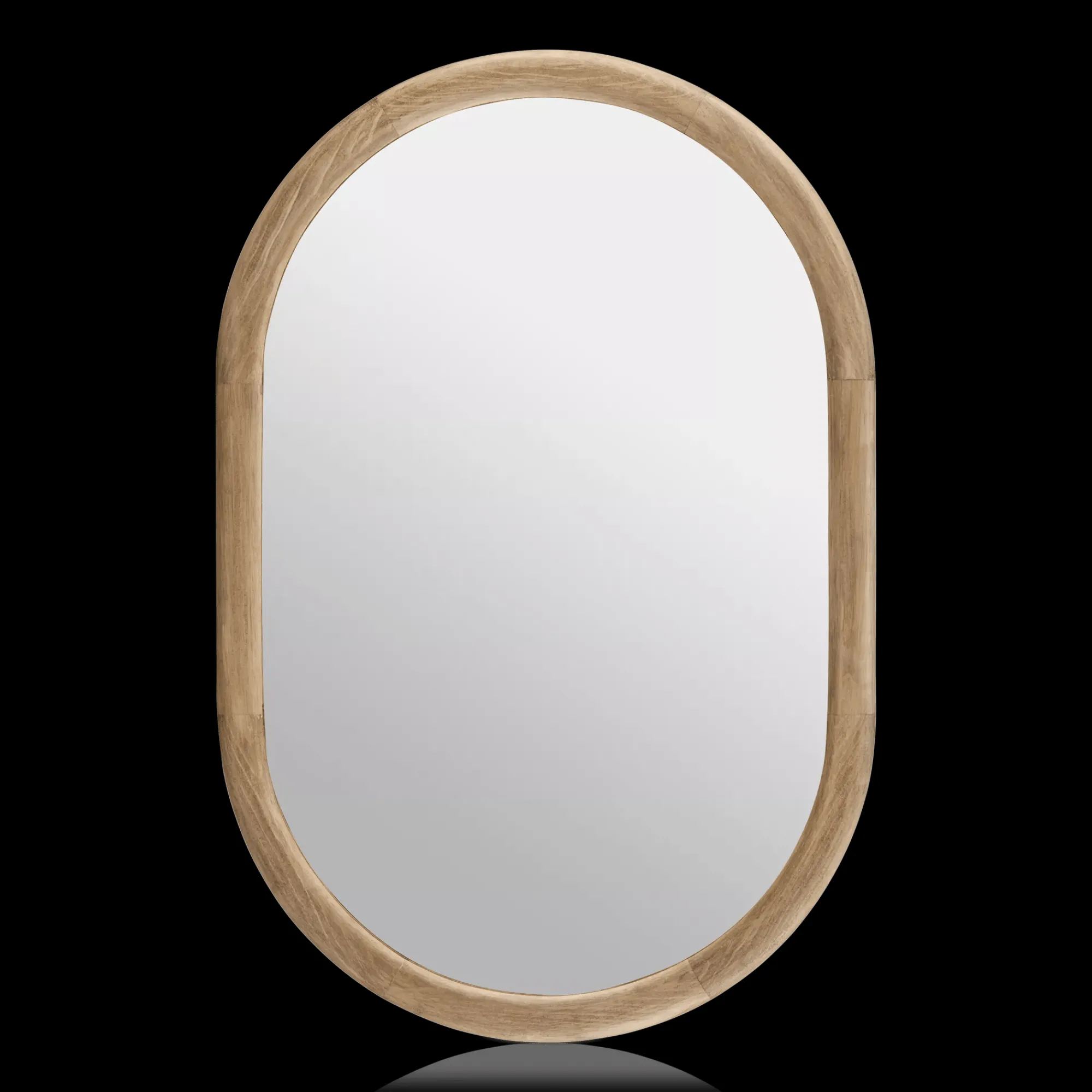 Bouclair Wood Framed Oval Mirror* Mirrors